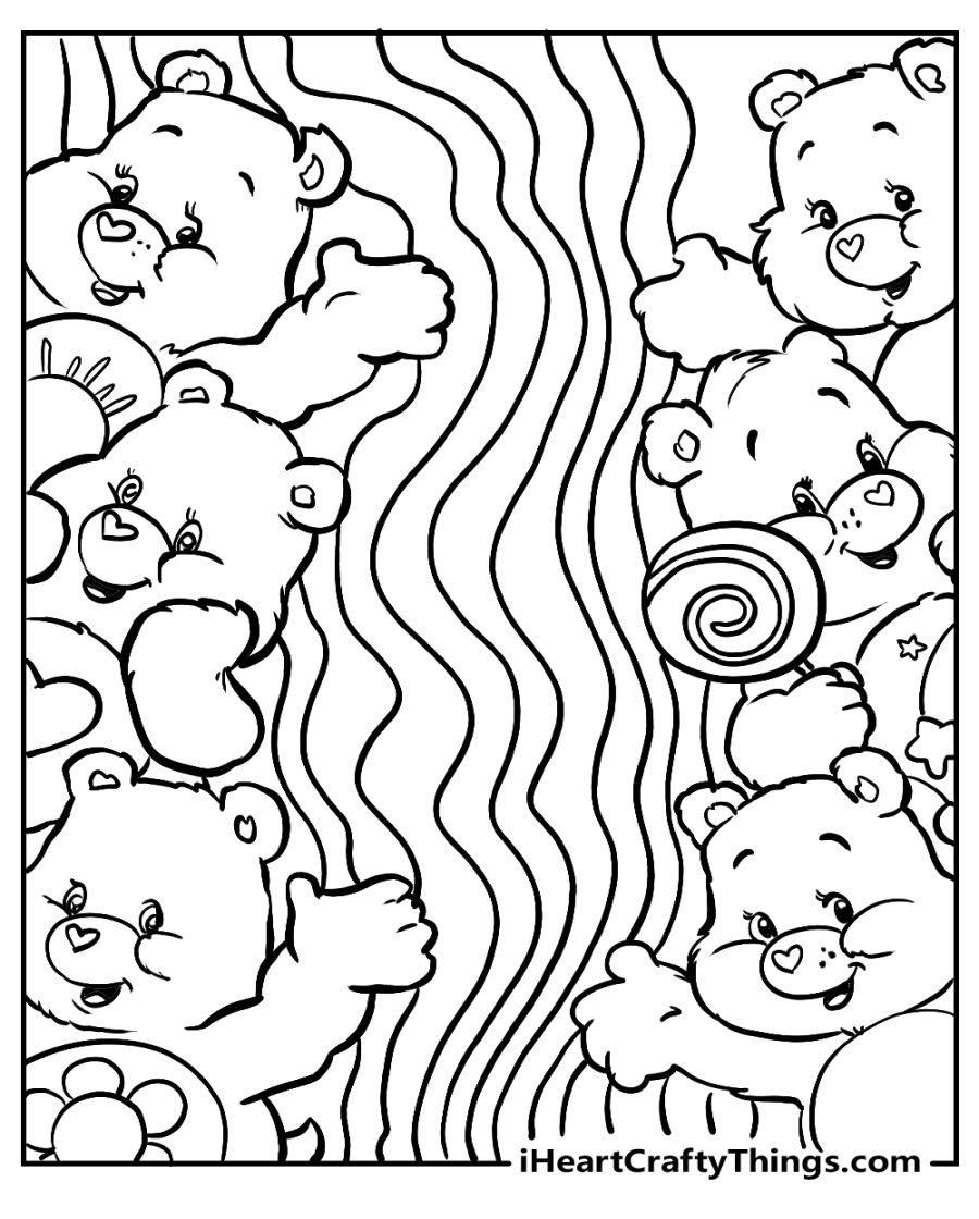 Care Bears Coloring Pages - I Heart Crafty Things Care Bears Coloring Pages - I Heart Crafty Things