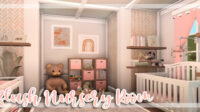 Blush Nursery Room SpeedBuild / Bloxburg Baby Update / Bloxburg SpeedBuild / Bloxburg
