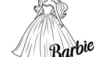 Barbie Princess Coloring Page - Free Coloring Sheets (04)