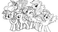page my little pony coloring